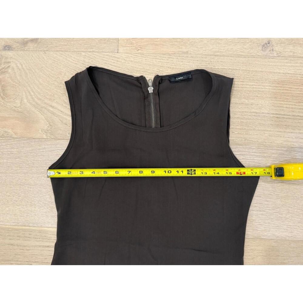 Colorblock Mini Dress Black Green Tan Sleeveless Women’s Size S/M - Picture 5 of 5